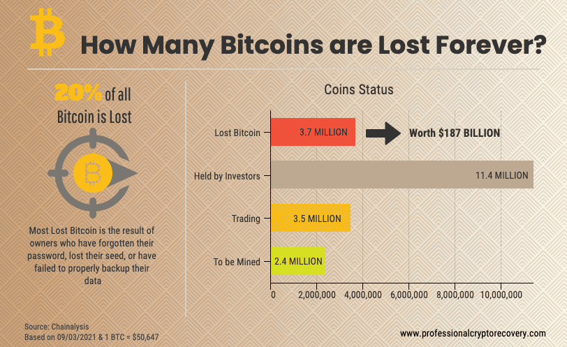 Lost Bitcoin Statistics