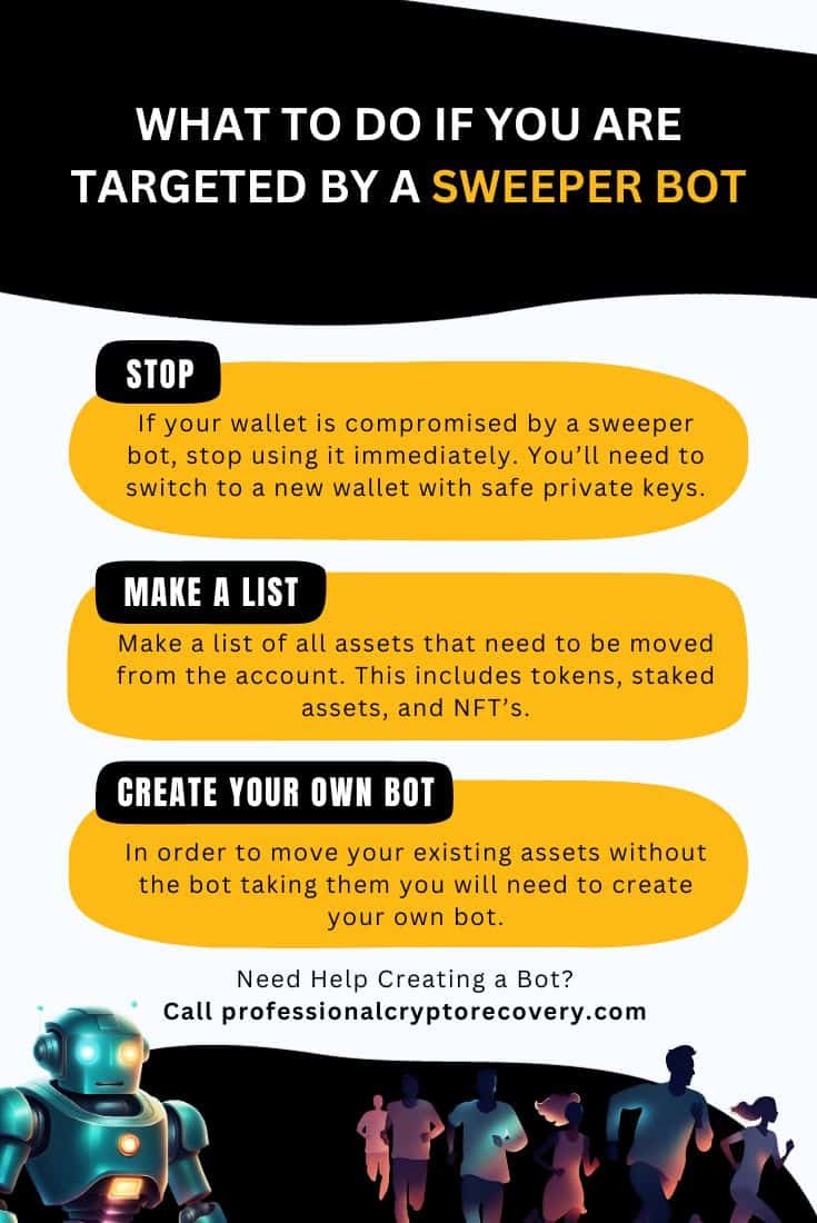 What to do if you are targeted by a sweeper bot